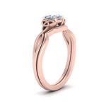Load image into Gallery viewer, infinity-celtic-cushion-cut-solitaire-wedding-set-in-rose-gold-FD9286CUANGLE2-NL-RG-B1?v=1755772237
