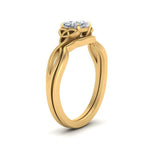 Load image into Gallery viewer, infinity-celtic-cushion-cut-solitaire-wedding-set-in-yellow-gold-FD9286CUANGLE2-NL-YG-B1?v=1755772238