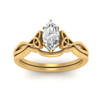 Load image into Gallery viewer, infinity-celtic-marquise-cut-solitaire-wedding-set-in-yellow-gold-FD9286MQANGLE5-NL-YG-B1?v=1755772251