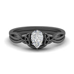 Load image into Gallery viewer, infinity-celtic-pear-shaped-solitaire-wedding-set-in-black-gold-FD9286PE-NL-BG-B1?v=1755772262