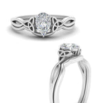 Load image into Gallery viewer, infinity-celtic-pear-shaped-solitaire-wedding-set-in-white-gold-FD9286PEANGLE3-NL-WG-B1?v=1755772261