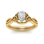 Load image into Gallery viewer, infinity-celtic-pear-shaped-solitaire-wedding-set-in-yellow-gold-FD9286PEANGLE5-NL-YG-B1?v=1755772262
