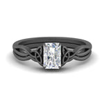 Load image into Gallery viewer, infinity-celtic-radiant-cut-solitaire-wedding-set-in-black-gold-FD9286RA-NL-BG-B1?v=1755772271
