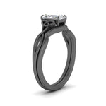 Load image into Gallery viewer, infinity-celtic-radiant-cut-solitaire-wedding-set-in-black-gold-FD9286RAANGLE2-NL-BG-B1?v=1755772271