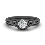 Load image into Gallery viewer, infinity-celtic-round-cut-solitaire-wedding-set-in-black-gold-FD9286RO-NL-BG-B1?v=1755772275