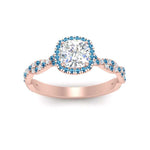 Load image into Gallery viewer, infinity-cushion-halo-diamond-engagement-ring-with-blue-topaz-in-rose-gold-FD9126CURGICBLTOANGLE5-NL-RG_dedfd165-1787-4627-95ad-1955e493060e?v=1757924892