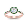 Load image into Gallery viewer, infinity-cushion-halo-diamond-engagement-ring-with-emerald-in-rose-gold-FD9126CURGEMGRANGLE5-NL-RG_53e93718-7149-4773-840f-9c348749e341?v=1757924891