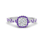Load image into Gallery viewer, infinity-cushion-halo-diamond-engagement-ring-with-purple-topaz-in-white-gold-FD9126CURGVITO-NL-WG_a28986b1-70f5-447e-8d6c-c3ccb26e3c4c?v=1757924892