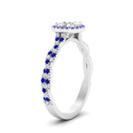 Load image into Gallery viewer, infinity-cushion-halo-diamond-engagement-ring-with-sapphire-in-white-gold-FD9126CURGSABLANGLE2-NL-WG_c32306f9-7d34-4867-831e-4921a5c6ceb7?v=1757924891
