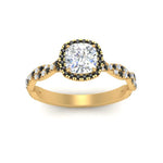 Load image into Gallery viewer, infinity-cushion-halo-engagement-ring-with-black-diamond-in-yellow-gold-FD9126CURGBLACKANGLE5-NL-YG_556426b8-03e4-441e-b5a5-8f15c92ab476?v=1757924891