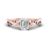 Load image into Gallery viewer, infinity-daisy-floral-emerald-cut-black-diamond-engagement-ring-in-rose-gold-FD9986EMRGBLACK-NL-RG