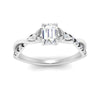 Load image into Gallery viewer, infinity-daisy-floral-emerald-cut-black-diamond-engagement-ring-in-white-gold-FD9986EMRGBLACK-NL-WG