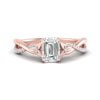 Load image into Gallery viewer, infinity-daisy-floral-emerald-cut-diamond-engagement-ring-in-rose-gold-FD9986EMR-NL-RG