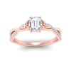 Load image into Gallery viewer, infinity-daisy-floral-emerald-cut-diamond-engagement-ring-in-rose-gold-FD9986EMR-NL-RG
