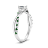 Load image into Gallery viewer, infinity-daisy-floral-emerald-cut-emerald-engagement-ring-in-white-gold-FD9986EMRGEMGR-NL-WG