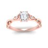 Load image into Gallery viewer, infinity-daisy-floral-emerald-cut-orange-sapphire-engagement-ring-in-rose-gold-FD9986EMRGSAOR-NL-RG