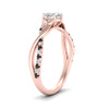 Load image into Gallery viewer, infinity-daisy-floral-heart-shaped-black-diamond-engagement-ring-in-rose-gold-FD9986HTRGBLACK-NL-RG