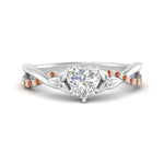 Load image into Gallery viewer, infinity-daisy-floral-heart-shaped-orange-sapphire-engagement-ring-in-white-gold-FD9986HTRGSAOR-NL-WG