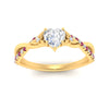 Load image into Gallery viewer, infinity-daisy-floral-heart-shaped-pink-sapphire-engagement-ring-in-yellow-gold-FD9986HTRGSADRPI-NL-YG