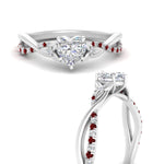 Load image into Gallery viewer, infinity-daisy-floral-heart-shaped-ruby-engagement-ring-in-white-gold-FD9986HTRGRUDR-NL-WG