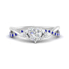 Load image into Gallery viewer, infinity-daisy-floral-heart-shaped-sapphire-engagement-ring-in-white-gold-FD9986HTRGSABL-NL-WG