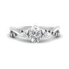 Load image into Gallery viewer, infinity-daisy-floral-oval-shaped-black-diamond-engagement-ring-in-white-gold-FD9986OVRGBLACK-NL-WG