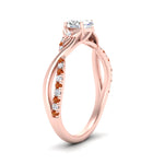 Load image into Gallery viewer, infinity-daisy-floral-oval-shaped-orange-sapphire-engagement-ring-in-rose-gold-FD9986OVRGSAOR-NL-RG