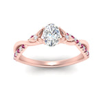 Load image into Gallery viewer, infinity-daisy-floral-oval-shaped-pink-sapphire-engagement-ring-in-rose-gold-FD9986OVRGSADRPI-NL-RG