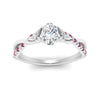 Load image into Gallery viewer, infinity-daisy-floral-oval-shaped-pink-sapphire-engagement-ring-in-white-gold-FD9986OVRGSADRPI-NL-WG