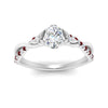 Load image into Gallery viewer, infinity-daisy-floral-oval-shaped-ruby-engagement-ring-in-white-gold-FD9986OVRGRUDR-NL-WG