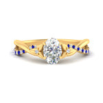 Load image into Gallery viewer, infinity-daisy-floral-oval-shaped-sapphire-engagement-ring-in-yellow-gold-FD9986OVRGSABL-NL-YG