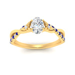 Load image into Gallery viewer, infinity-daisy-floral-oval-shaped-sapphire-engagement-ring-in-yellow-gold-FD9986OVRGSABL-NL-YG