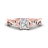 Load image into Gallery viewer, infinity-daisy-floral-radiant-cut-black-diamond-engagement-ring-in-rose-gold-FD9986RARGBLACK-NL-RG