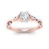 Load image into Gallery viewer, infinity-daisy-floral-radiant-cut-black-diamond-engagement-ring-in-rose-gold-FD9986RARGBLACK-NL-RG