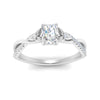 Load image into Gallery viewer, infinity-daisy-floral-radiant-cut-diamond-engagement-ring-in-white-gold-FD9986RAR-NL-WG