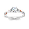 Load image into Gallery viewer, infinity-daisy-floral-radiant-cut-orange-sapphire-engagement-ring-in-white-gold-FD9986RARGSAOR-NL-WG