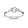 Load image into Gallery viewer, infinity-daisy-floral-radiant-cut-ruby-engagement-ring-in-white-gold-FD9986RARGRUDR-NL-WG
