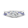 Load image into Gallery viewer, infinity-daisy-floral-radiant-cut-sapphire-engagement-ring-in-white-gold-FD9986RARGSABL-NL-WG