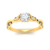 Load image into Gallery viewer, infinity-daisy-floral-round-cut-black-diamond-engagement-ring-in-yellow-gold-FD9986RORGBLACK-NL-YG