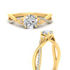 Load image into Gallery viewer, infinity-daisy-floral-round-cut-diamond-engagement-ring-in-yellow-gold-FD9986ROR-NL-YG