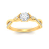 Load image into Gallery viewer, infinity-daisy-floral-round-cut-diamond-engagement-ring-in-yellow-gold-FD9986ROR-NL-YG