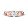 Load image into Gallery viewer, infinity-daisy-floral-round-cut-orange-sapphire-engagement-ring-in-rose-gold-FD9986RORGSAOR-NL-RG
