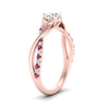 Load image into Gallery viewer, infinity-daisy-floral-round-cut-pink-sapphire-engagement-ring-in-rose-gold-FD9986RORGSADRPI-NL-RG