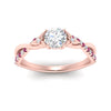 Load image into Gallery viewer, infinity-daisy-floral-round-cut-pink-sapphire-engagement-ring-in-rose-gold-FD9986RORGSADRPI-NL-RG