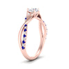Load image into Gallery viewer, infinity-daisy-floral-round-cut-sapphire-engagement-ring-in-rose-gold-FD9986RORGSABL-NL-RG