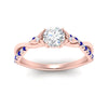 Load image into Gallery viewer, infinity-daisy-floral-round-cut-sapphire-engagement-ring-in-rose-gold-FD9986RORGSABL-NL-RG