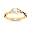 Load image into Gallery viewer, infinity-daisy-floral-round-cut-sapphire-engagement-ring-in-yellow-gold-FD9986RORGSABL-NL-YG