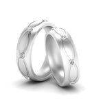 Load image into Gallery viewer, Infinity Diamond Lesbian Wedding Rings
