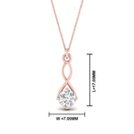 Load image into Gallery viewer, Infinity Solitaire Pendant
