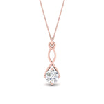 Load image into Gallery viewer, Infinity Solitaire Pendant